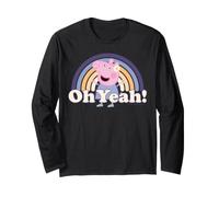 Peppa Pig Flower Power Oh Yeah Love Friend BFF Fun Retro des années 60 Manche Longue