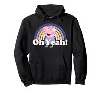 Peppa Pig Flower Power Oh Yeah Love Friend BFF Fun Retro des années 60 Sweat à Capuche
