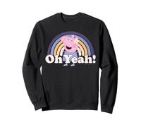 Peppa Pig Flower Power Oh Yeah Love Friend BFF Fun Retro des années 60 Sweatshirt