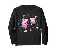Peppa Pig George Collage Amusant Best Sister Brother BFF Classic Manche Longue