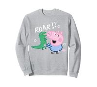 Peppa Pig George Dinosaur Raw Adventure Explorez Le Divertissement Classique Sweatshirt