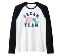 Peppa Pig George Dinosaur Raw Dream Team Classic Adventure Manche Raglan