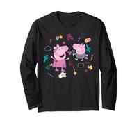 Peppa Pig George Fun Collage Best Sister Brother Classic BFF Manche Longue
