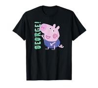 Peppa Pig George! Text Full Body Smiling Portrait T-Shirt