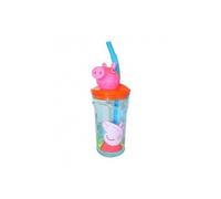 Peppa pig gobelet figurine 3d - contenance de 400 ml - hauteur 22,5 cm - fille - a partir de 3 ans - livré a lunité