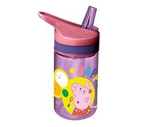 Peppa Pig Gourde Tritan - 400 ml Gourde en Tritan avec paille - KL85879 - Pour enfants - Multicolore