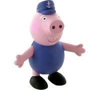 Peppa Pig Grand-père Décoration de cake topper 7 cm.