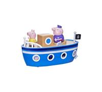 Peppa Pig Grandpa Pig’s Cabin Boat Preschool Toy: 1 Figure, Removable Deck, Rolling Wheels, for Ages 3 and Up