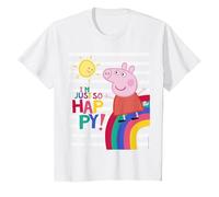 Peppa Pig Happy T-Shirt, Enfant, Blanc, 2 Ans