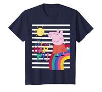 Peppa Pig Happy T-Shirt, Enfant, Bleu Marine, 3 Ans