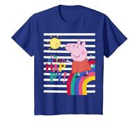 Peppa Pig Happy T-Shirt, Enfant, Bleu Royal, 2 Ans