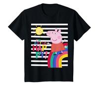 Peppa Pig Happy T-Shirt, Enfant, Noir, 2 Ans
