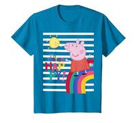 Peppa Pig Happy T-Shirt, Enfant, Saphir, 3 Ans
