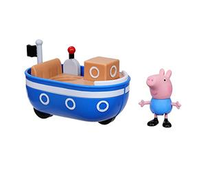Peppa Pig Hasbro Peppa's Adventures Little Boat Toy Includes George Pig 3 Pouces inspiré par The TV Show, for Preschoolers Ages 3 and Up
