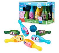 Peppa Pig Jeu de Quille Enfant - Set de Bowling 6 Quilles & 1 Balle - Jouet Fille Garcon 3 Ans + Interieur Exterieur