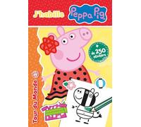Peppa Pig - J'habille Peppa - Tour du monde: Bloc de stickers - Peppa Pig à habiller