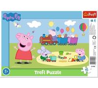 - Peppa Pig, Jolly Train - Puzzles À Cadre Pour Les Tout-Petits, 15 Grandes Pièces, Cadre Et Plateau Rigide, Avec Les Personnages De Peppa Pig, Pour Les Enfants De 3 Ans Et Plus