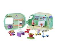 Peppa Pig La Caravane 2-en-1, Jouet Interactif avec Figurines et Accessoires, Activités Créatives et Jeux de Rôle pour Enfants dès 3 Ans, Rose