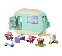 Peppa Pig, La caravane de Peppa avec 3 figurines et 6 accessoires, jouets préscolaires pour filles et garçons, a partir de 3 ans G