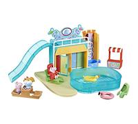 Peppa Pig Le Parc Aquatique de Peppa, Coffret avec 2 Figurines et 15 Accessoires, Jouet pour Enfants