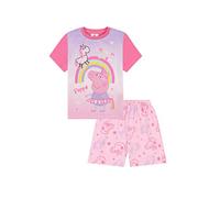 Peppa Pig Licorne Dreams Pyjama court en coton pour fille, rose(w), 3-4 ans