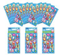 Peppa Pig Lot de 18 feuilles d'autocollants pour sac de fête Bleu 12,5 x 7,5 cm