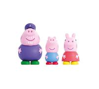 Peppa Pig Lot de 3 Figurines de Bain avec George, Grand-père et Peppa - Jouets d'eau et de Bain (DeQube 919D00047)