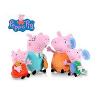 Poupée GENERIQUE Peppa Pig Lot de 4 personnages en Peluche 19-30cm