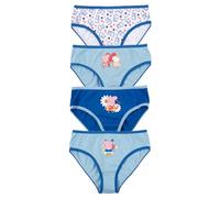 Peppa Pig Lot de 4 slips pour fille, bleu, bleu, 110-116