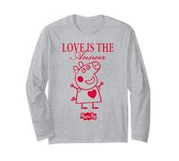 Peppa Pig Love is The Answer Valentine Manche Longue