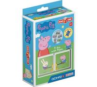 Geomag MagiCube 048 Peppa Pig - A Day with Peppa - Constructions Magnétiques et Jeux Educatifs, 2 Cubes Magnétiques, Multicolore
