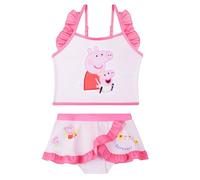 Peppa Pig Maillot de Bain Fille 2 à 6 Ans, Maillot de Bain 2 Pieces avec Haut et Jupe Courte, Ceinture Elastique, Ete Cadeau Fille (2-3 Ans, Rose Peppa Pig)
