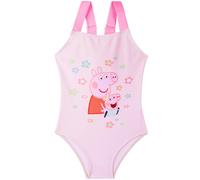 Peppa Pig Maillot de Bain Fille, Maillot de Bain 1 Piece avec Nœud Bretelles Réglable, Extensibles et Confortable, Ete Cadeau Fille (4-5 Ans, Rose Peppa Pig)