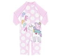 Peppa Pig Maillot de bain tout-en-un pour fille UPF40 sans danger pour le soleil, multicolore, 3-4 ans