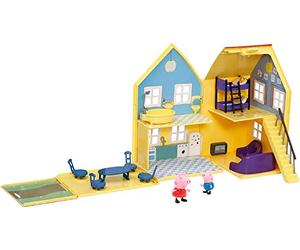 Peppa Pig, Maison de Luxe avec 2 Personnages, Grande Maison Dépliable avec 6 espaces de Jeu, Figurines & Accessoires, Jouet pour Enfants dès 3 Ans, 4963