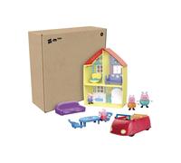 Peppa Pig – Coffret Maison de Peppa et sa famille – 4 figurines, voiture, effets sonores – Dès 3 ans