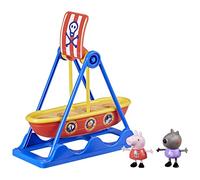 Peppa Pig Manège Bateau Pirate de Peppa, coffret avec 2 figurines, jouet préscolaire
