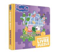 Peppa Pig - Mon grand livre puzzle Livre cartonné avec 5 puzzles - Universal Studios - Hachette Jeunesse - cartonné - Jeux livres objets