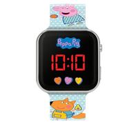 Peppa Pig Montre décontractée PPG4090 avec Bracelet en Silicone et Plastique, Bleu, Moderne