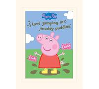 Peppa Pig (Muddy Puddles 30 x 40 cm montée d'impression