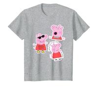 Peppa Pig OMG! Drama Queen T-Shirt, Enfant, Gris Chiné, 6 Ans