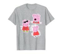 Peppa Pig OMG! Drama Queen T-Shirt, Homme, Gris Chiné, 3XL