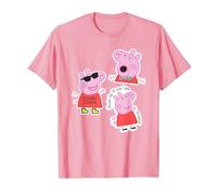 Peppa Pig OMG! Drama Queen T-Shirt, Homme, Rose, L