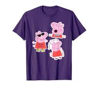 Peppa Pig OMG! Drama Queen T-Shirt, Homme, Violet, L