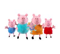 Peppa Pig Pak van 5 pluche - Peppa, George, Evie, Mummy Pig & Daddy Pig - Gevuld