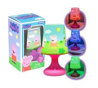 Peppa Pig Paladone Lampe de table sous licence officielle avec 2 modes d'éclairage, lampe de chevet pour chambre d'enfant, scène ensoleillée, veilleuse pour garçons et filles