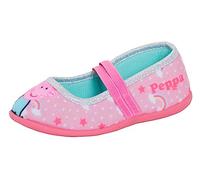 Peppa Pig Pantoufles pour Filles, Escarpins de Ballet à Sangle élastique pour Enfants, Chaussures de Maison