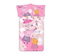 Peppa Pig - Parure de lit en coton ""Chateau magique"" - 140 x 200 cm