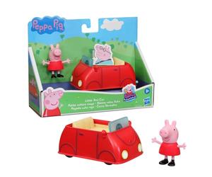 Peppa Pig - Peppa Adventures Petite Voiture Rouge avec Figurine de Cochon