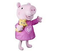 Peppa Pig Peppa Berceuse Peluche chantante avec Ourson, 3 chansons, 3 Phrases, à partir de 3 Ans, Multicolore